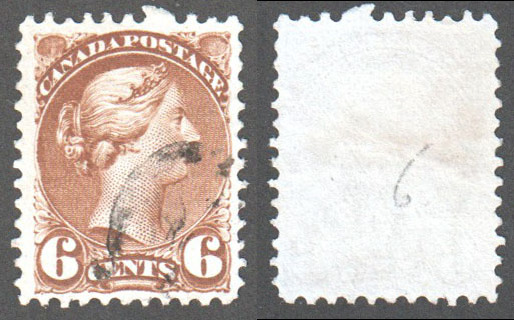 Canada Scott 39b Used VF (P) - Click Image to Close